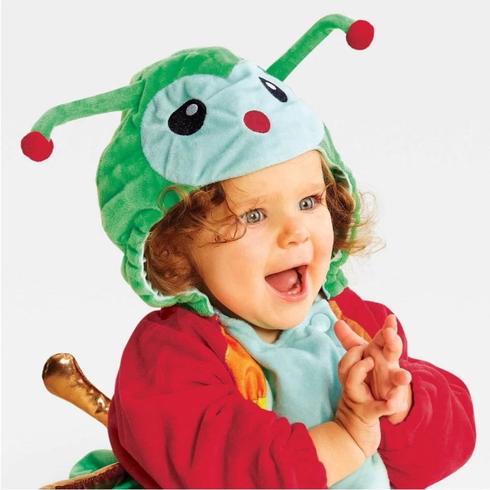 NWT Size 0-6 months Hyde and EEK Caterpillar Pull over top
